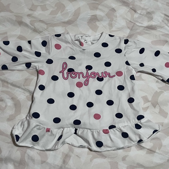 🌻3/25$ Mayoral baby girl Bonjour top - 4/6 months - Picture 1 of 5